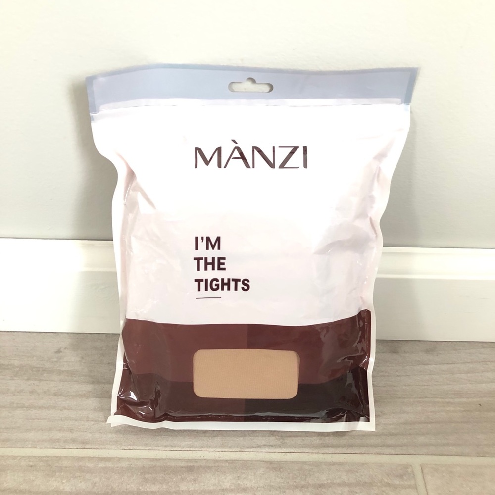 MANZI | Large Tan Tights 2 Pair Pack